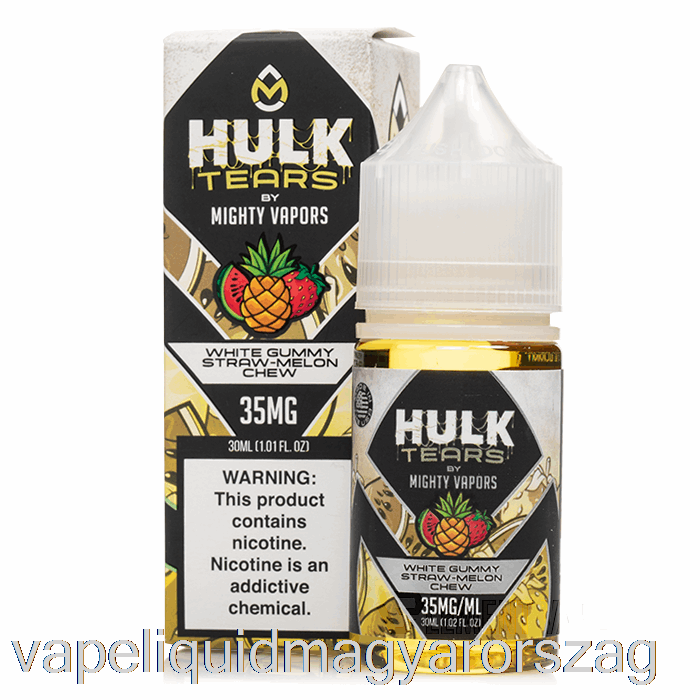 Fehér Gumiszerű Szalma Dinnye Rágó - Hulk Könnyes Só - 30 Ml 35 Mg Vape E Cigi